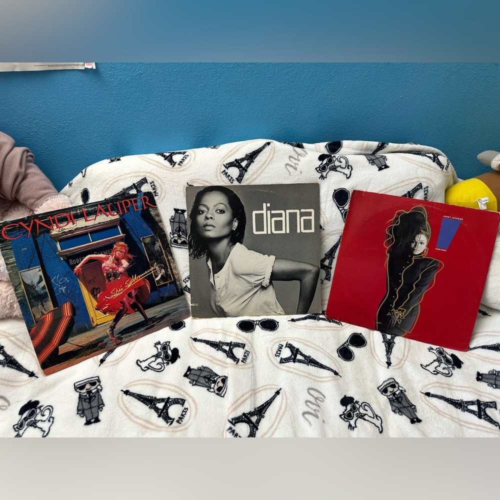 CYNDI LAUPER, DIANA ROSS, JANET JACKSON VINYLS